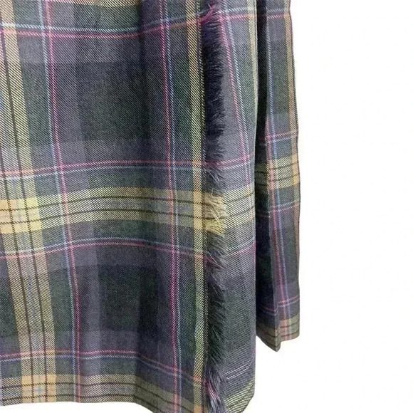 Vintage Al Jean Canada Inc. plaid pure virgin wool  pleated kilt skirt - Picture 9 of 12